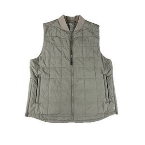 VRST Men's Lightweight Insulated Vest Warm Pewter Medium Side Zip Green